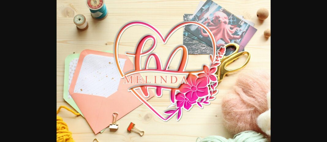 Melinda Monogram Font Font Poster 1