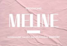 Meline Font Poster 1