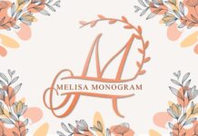 Melisa Monogram Font Font Poster 1