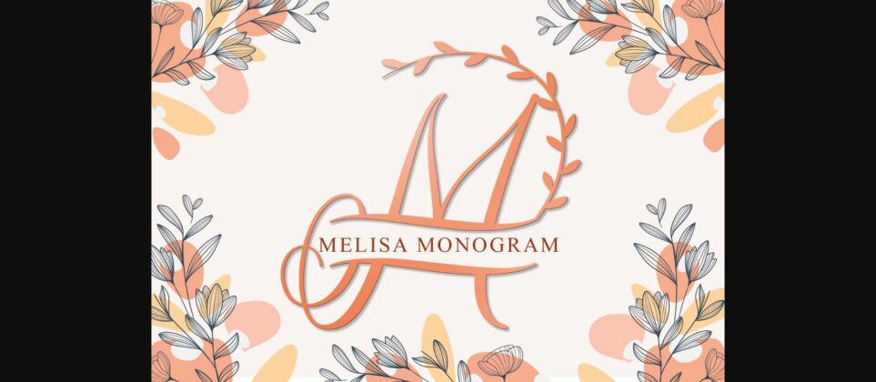 Melisa Monogram Font Font Poster 1