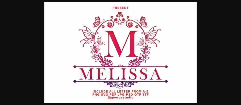 Melissa Font Poster 3