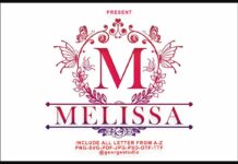 Melissa Font Poster 1