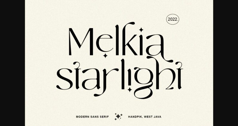 Melkia Starlight Font Poster 3