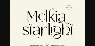 Melkia Starlight Font Poster 1