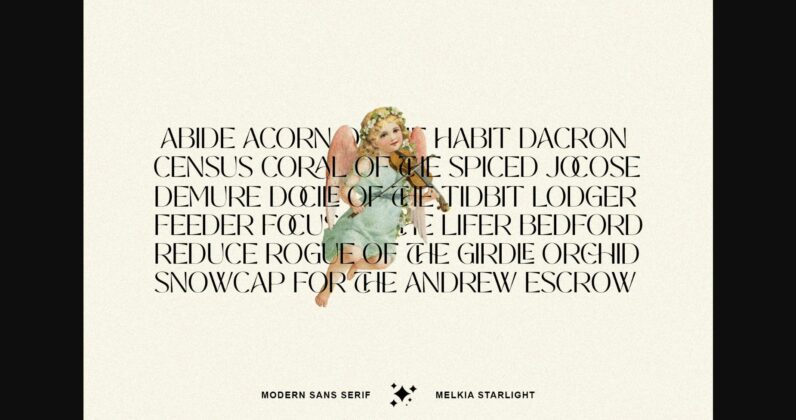 Melkia Starlight Font Poster 5