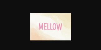 Mellow Font Poster 1