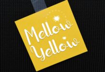 Mellow Yellow Font Poster 1