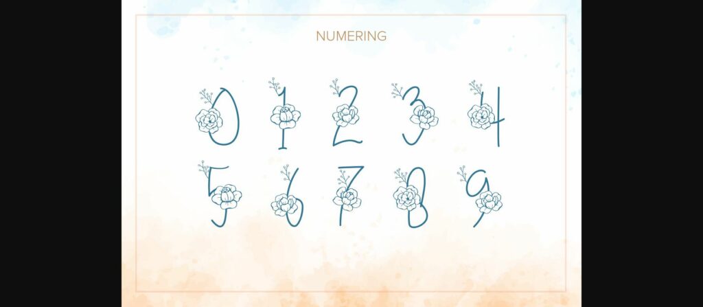 Mellysia Monogram Font Poster 8