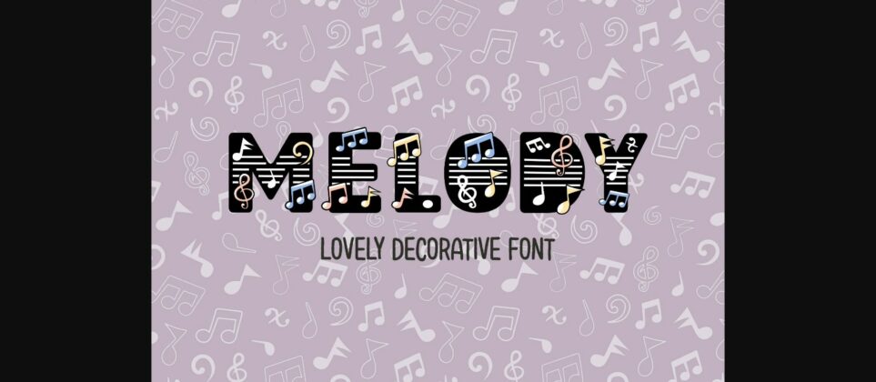 Melody Font Poster 3