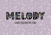 Melody Font Poster 1