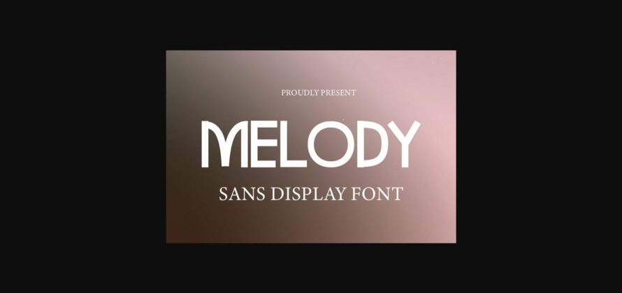 Melody Font Poster 3