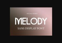 Melody Font Poster 1