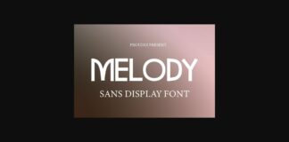 Melody Font Poster 1