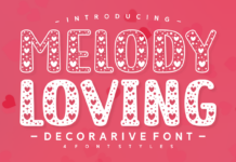 Melody Loving Font Poster 1