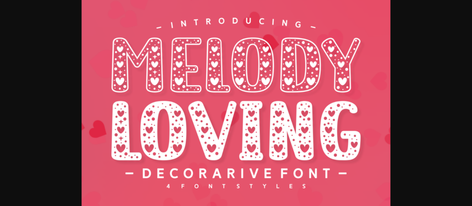 Melody Loving Font Poster 1