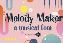 Melody Maker Font Poster 1