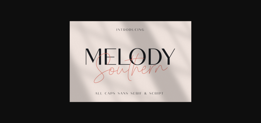 Melody Southern Duo Font Poster 1