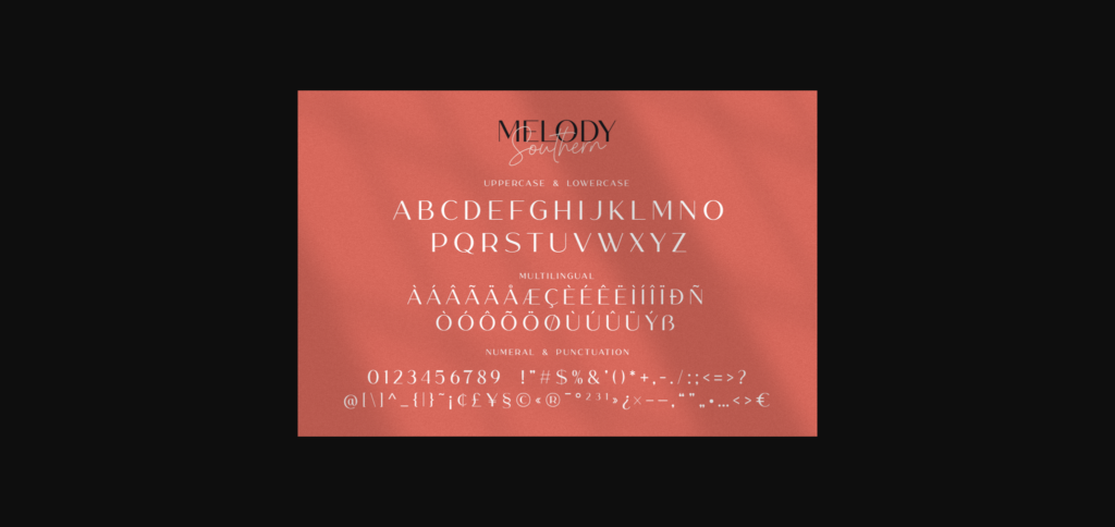 Melody Southern Duo Font Poster 10