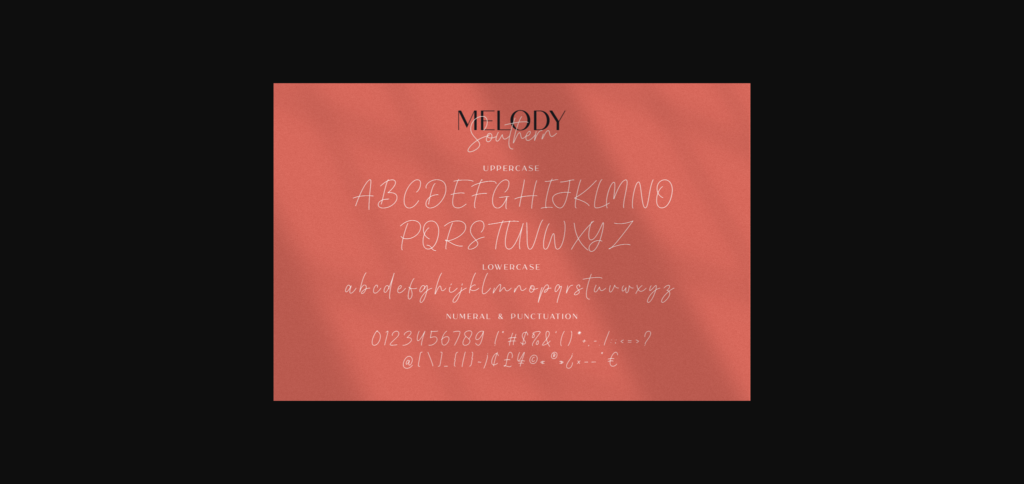 Melody Southern Duo Font Poster 11