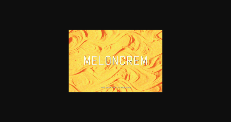 Meloncrem Font Poster 3