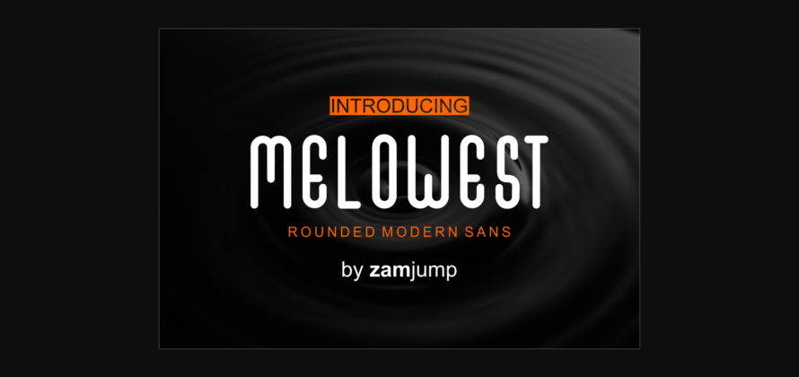 Melowest Font Poster 3