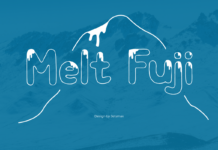 Melt Fuji Font Poster 1