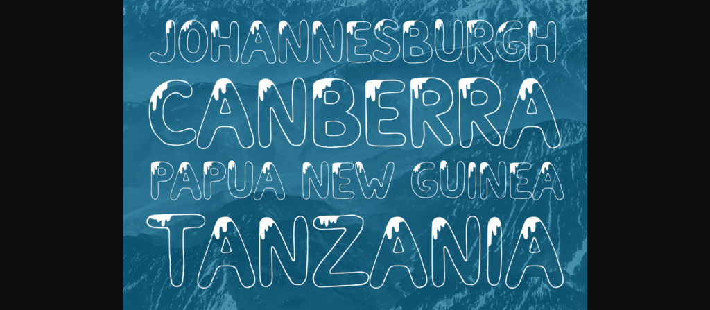 Melt Fuji Font Poster 4