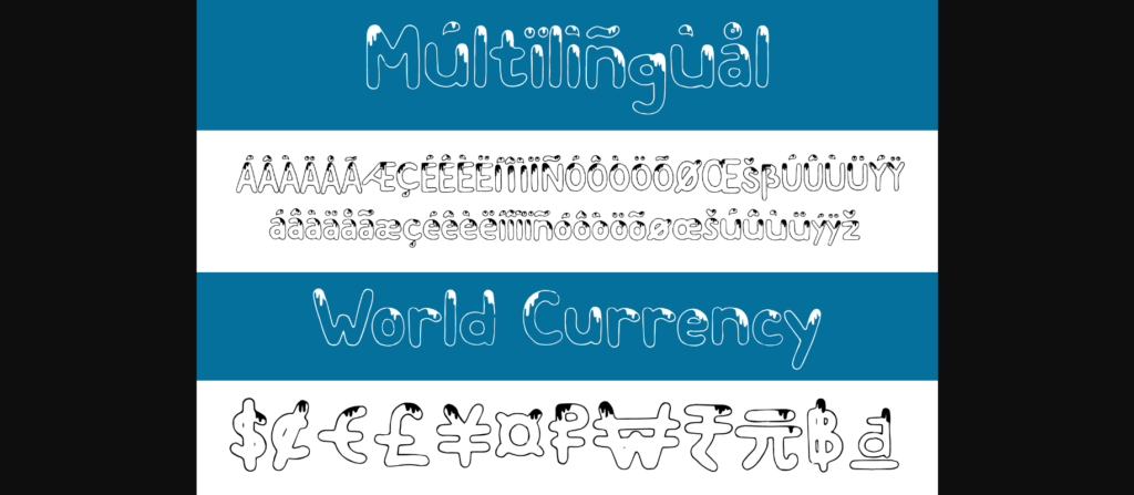 Melt Fuji Font Poster 10