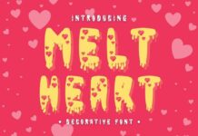 Melt Heart Font Poster 1