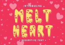 Melt Heart Font Poster 1