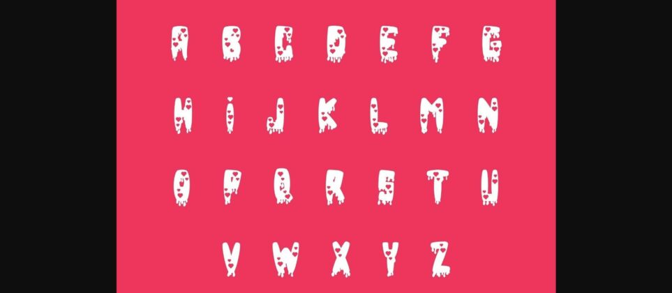 Melt Heart Font Poster 4
