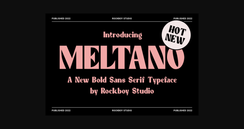Meltano Font Poster 3