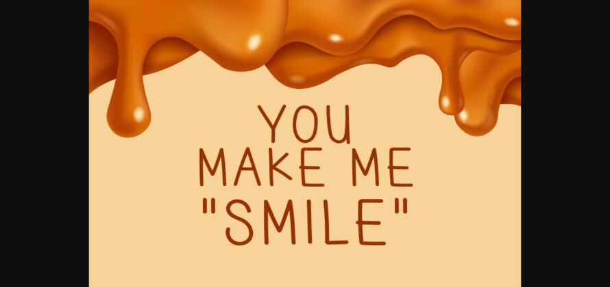 Melted Caramel Font Poster 4