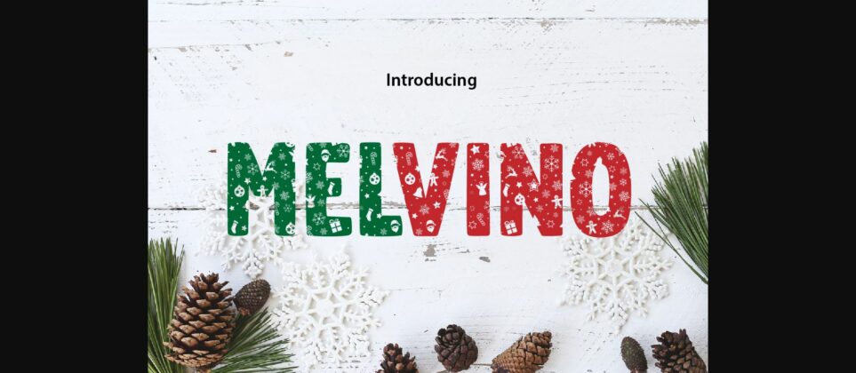 Melvino Font Poster 3