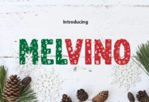 Melvino Font Poster 1