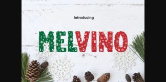 Melvino Font Poster 1