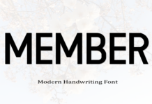 Member Font Member Font Poster 1