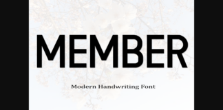 Member Font Poster 1