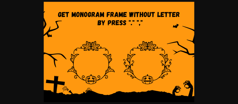 Memon Monogram Font Poster 6