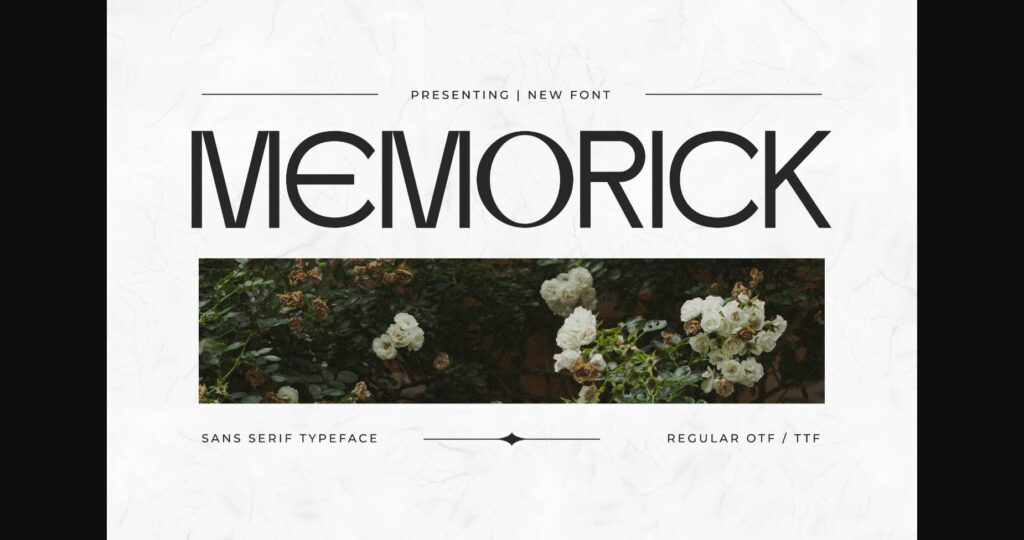 Memorick Font Poster 3