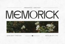 Memorick Font Poster 1