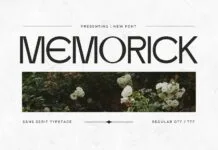 Memorick Font Memorick Font Poster 1