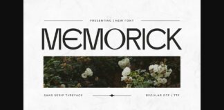 Memorick Font Poster 1