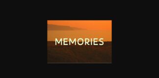 Memories Font Poster 1