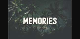 Memories Font Poster 1