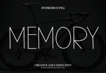 Memory Font Poster 1