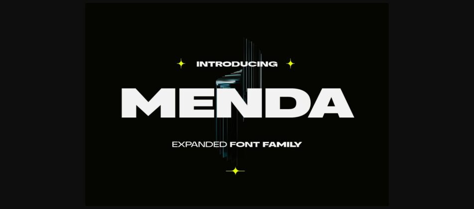 Menda Font Poster 3