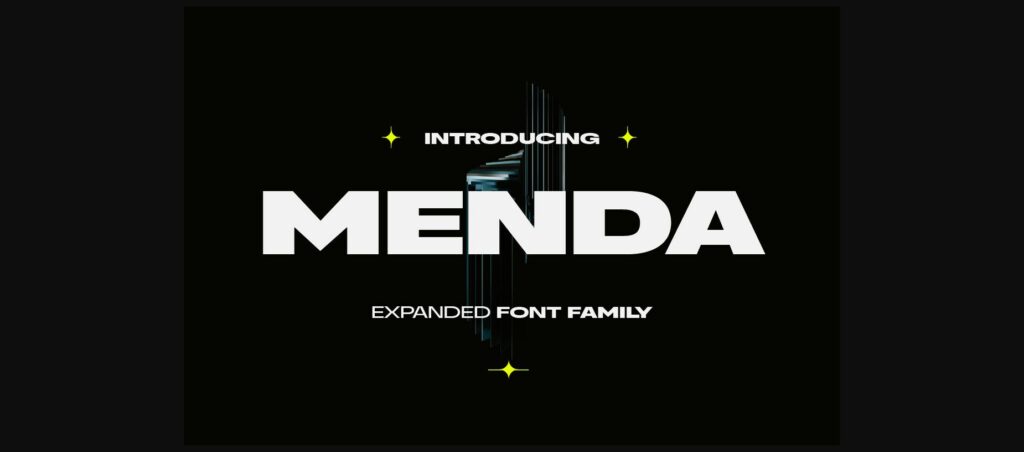 Menda Font Poster 1