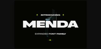 Menda Font Poster 1