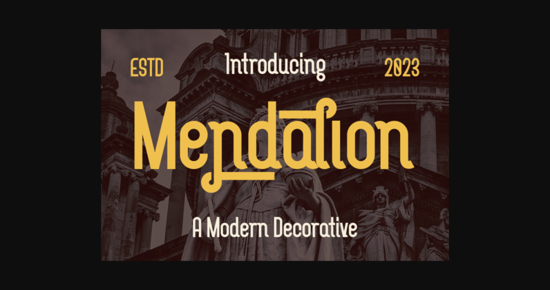 Mendalion Font Poster 1